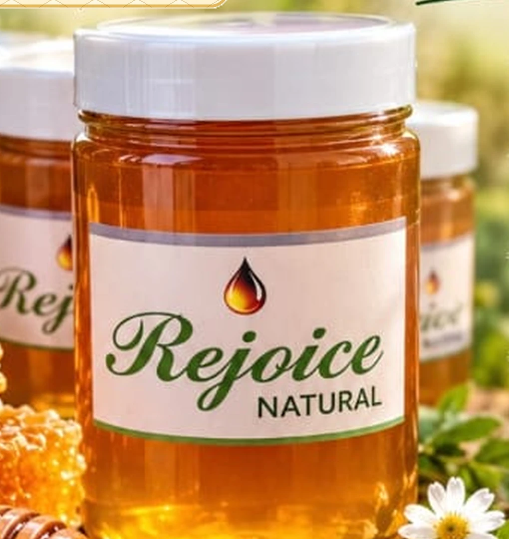 A jar of amber wildflower honey from the Brampton Hives promotional artwork